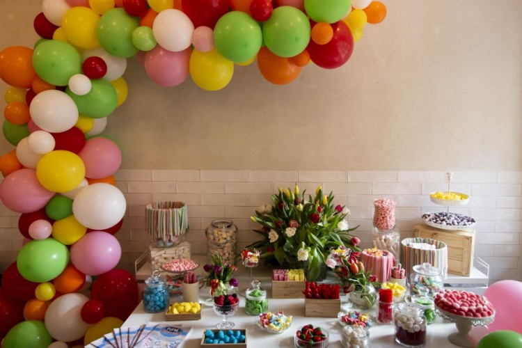 Un candy bar colorido para Masario